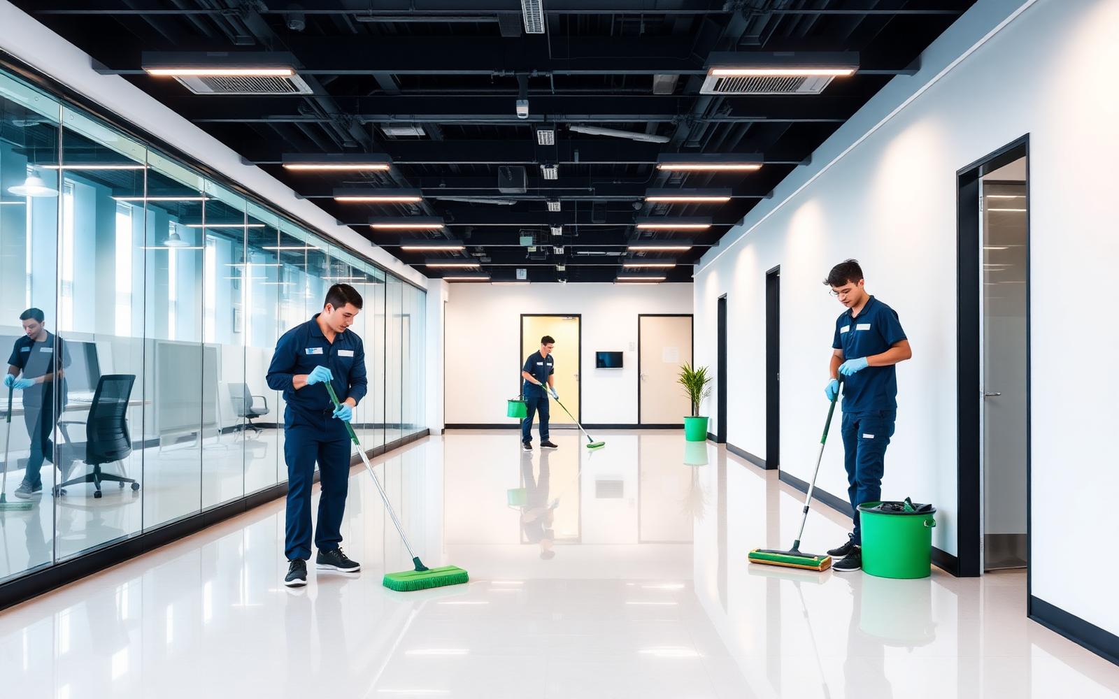 Équipe de nettoyage professionnelle à Amiens
